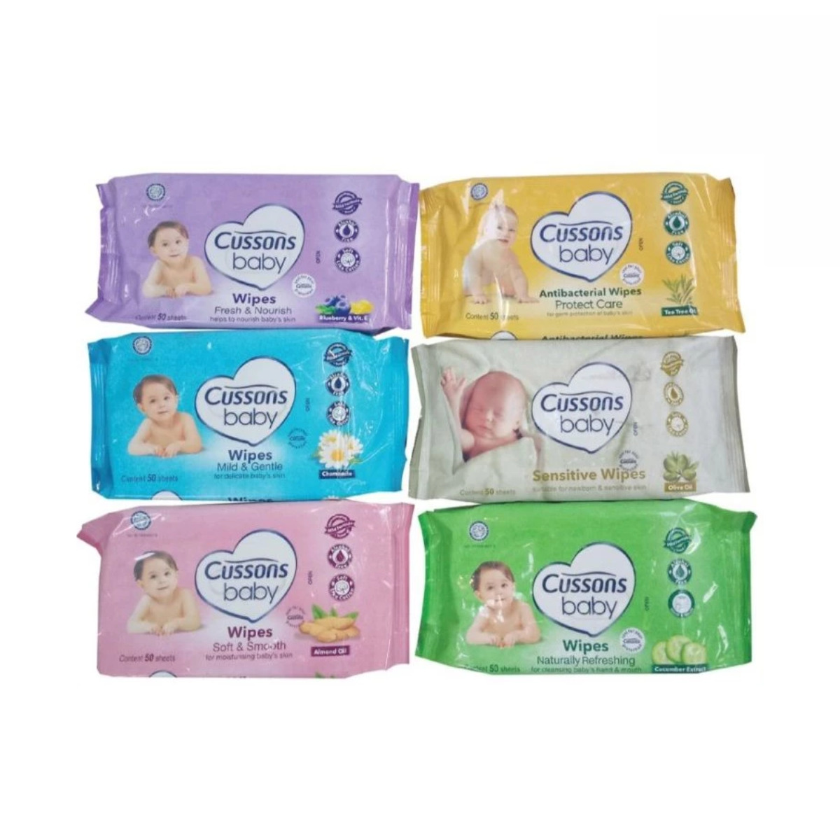 Cussons Baby Wipes 50 sheets
